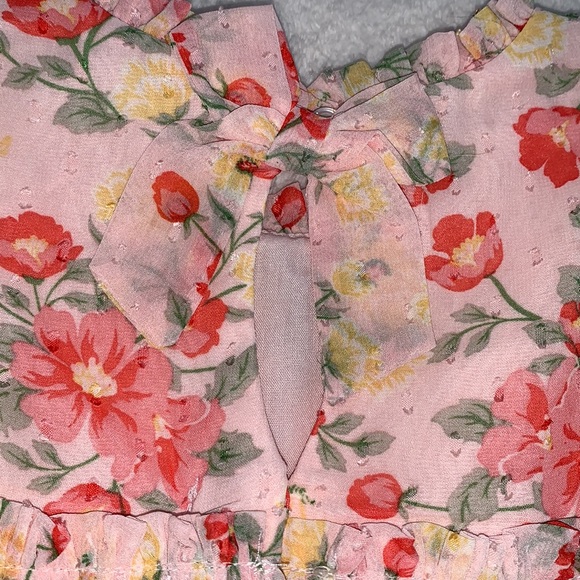 NWT Christian Siriano 4T Floral Pink Ruffle Dress - Picture 9 of 12